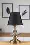 Opviq Lámpara de Mesa 8908-3 Negro y Dorado